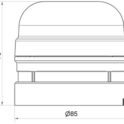 Mehrtonsirene WERMA Midi Sounder, 115...230VAC, grau 