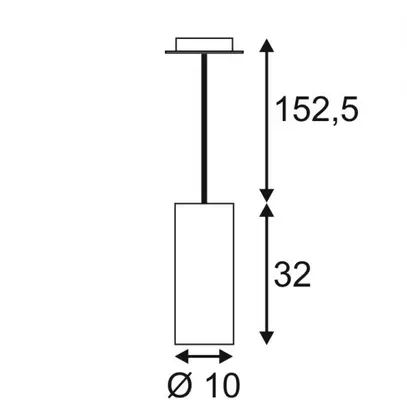 Luminaire suspendu SLV ENOLA E27 60W rond IP20 or 
