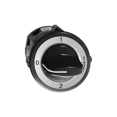 Interruttore rotativo INC FH 1/1P nero con manopola 
