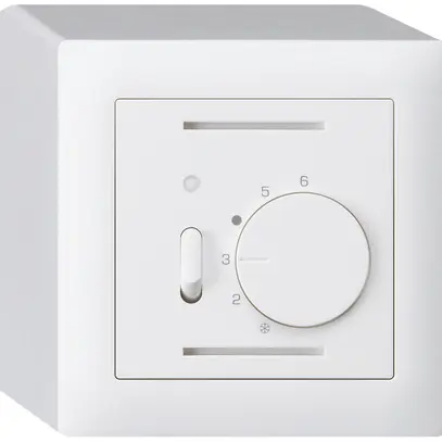 Termostato ambiente AP kallysto bianco con interruttore 