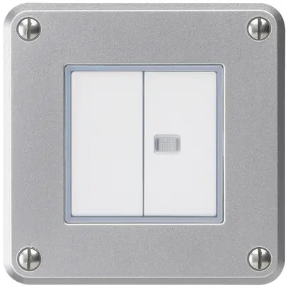 Interruttore INC robusto IP55 schema 3+3 1×illuminato alluminio per combinazione 
