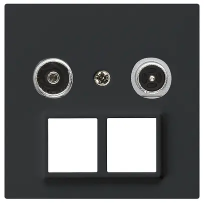 Presa multimedia kallysto R/TV montaggio A 4dB 2GHz nero 