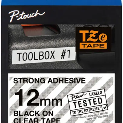 Cassette ruban Brother TZe-S131 12mm×8m, transparent-noir 