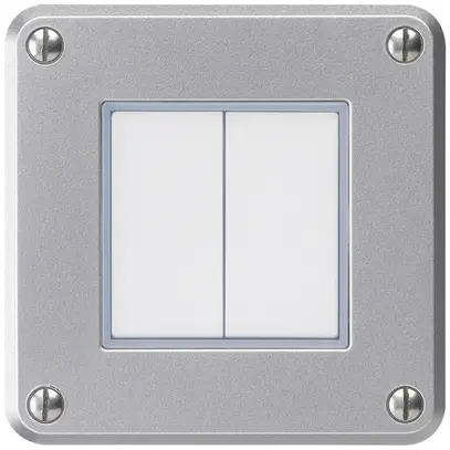 Contatto pulsante INC robusto IP55 2×1P alluminio per combinazione 