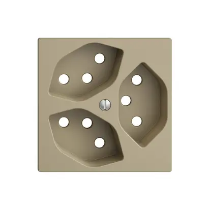 Placca frontale 3×T13 EDIZIOdue sand 
