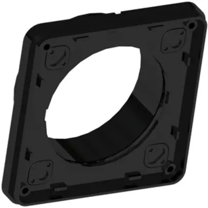 Plaque de montage SUPRA noir 