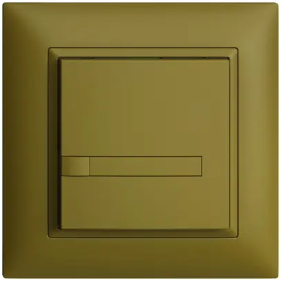 Pulsante INC KNX 1×EDIZIOdue olive RGB senza LED con inserto carta 