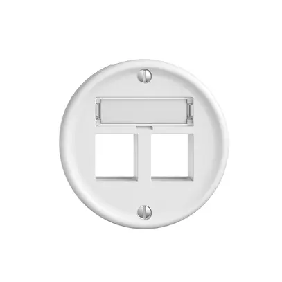 Kit montaggio Sdue, uscita dritta per 2×Keystone bianco 