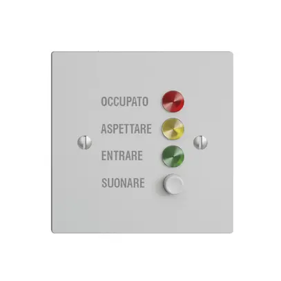 Stazione da porta INC EDIZIOdue per segnale di chiamata, grigio chiaro 