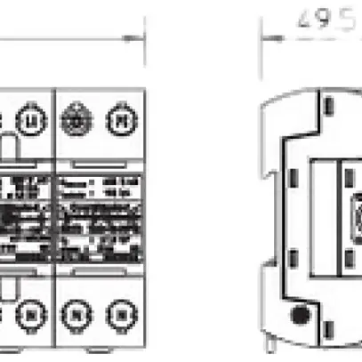Protezione di sovratensione Bettermann MCD 50-B 3+1 255V 