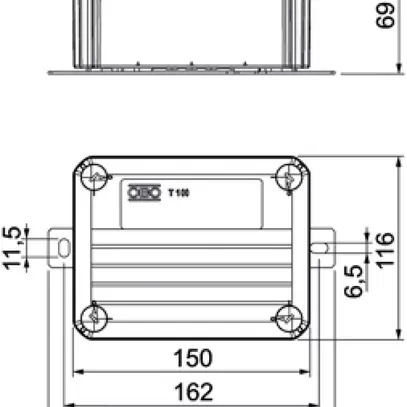 Scatola di derivazione Bettermann E30-E90 non assemblata 150×116×67mm ar 