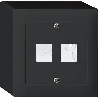Kit frontale AP kallysto Q per 2 moduli nero 