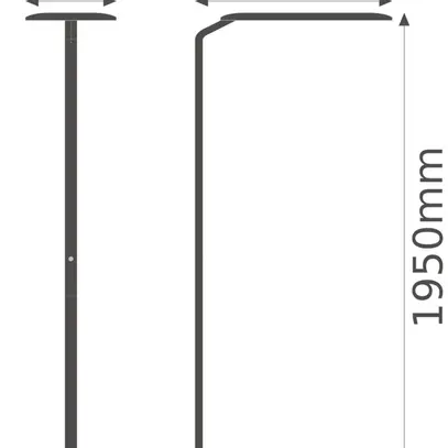 Piantana LED LDV FLOOR STANDING HOME OFFICE 43W 5600lm 4000K 1950mm bianco 