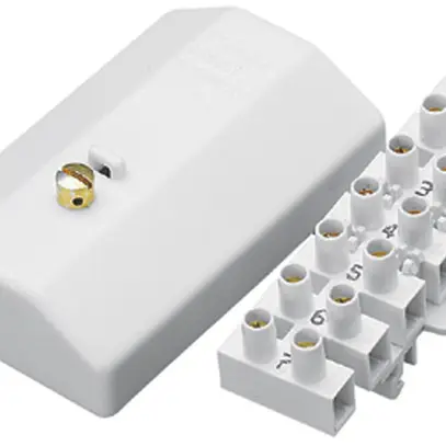 Morsetto comando Hager univers Z 7L numerato 1…6+N 7×6mm² coperchio piombabile 