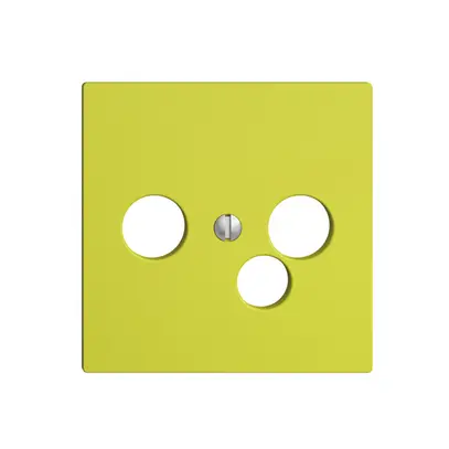 Plaque frontale EDIZIOdue lemon pour prise de date pour R/TV 