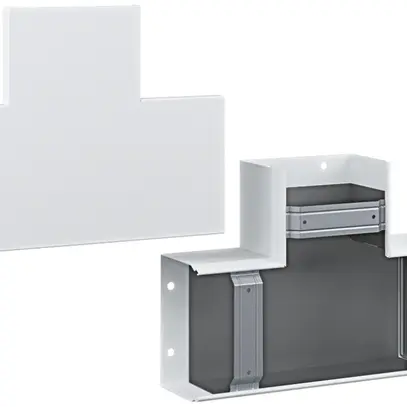 Raccord T tehalit FWK-Plus 100×150mm blanc trafic 