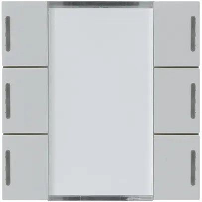 Kit frontale Hager kallysto 6×KNX LED systemlink/easylink grigio chiaro 