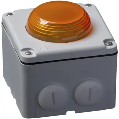 Lampe flash Hugentobler type 18 NAP 230VAC gris/jaune 