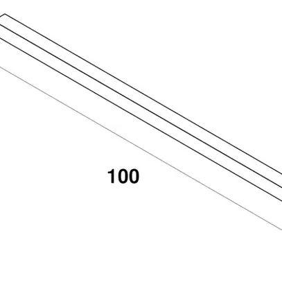 Binario conduttore AP SLV S-TRACK 3~ DALI 220…240V 1000mm alluminio bianco 