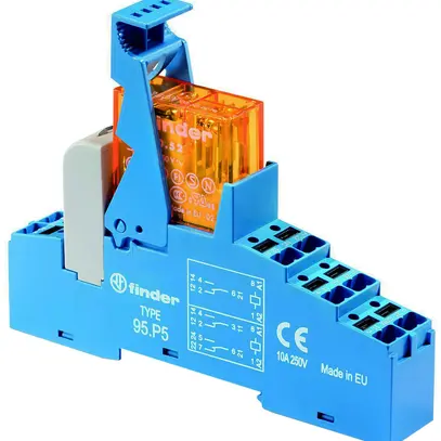 Relais couplage AMD Finder 48, 1C 16A/12VAC AgNi bornes Push-In 