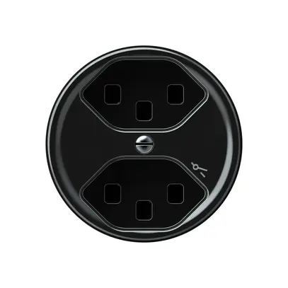 Presa origin 2×tipo 23 1×S 16A 230V 60×60mm nero 