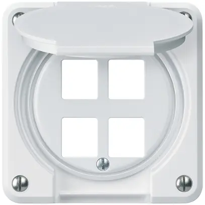 UP-Montageset robusto HMS IP55 weiss für 4×Modul für Kombination 