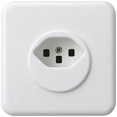 Presa tipo 23 INC basico BMI bianco con morsetti a vite 