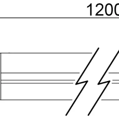 Lampada lineare LED Sylvania SYLPIPE interruttore 15W 1800lm 4000K 1200mm bianco 