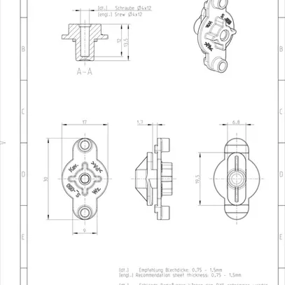 Élément de fixation Spelsberg KTB 1 