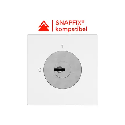 Interrupteur à clé EDIZIO.liv a.1007FB/631984 c.sép.1P 0-1-START p=57mm bc 