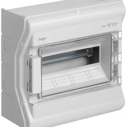 Distributeur AP Hager vector 1-rangée 12UM IP65 310×302×151mm avec entrée 