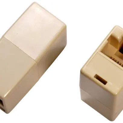 Adattatore di connessione RJ45f/RJ45f UPTq senza cavo, beige 