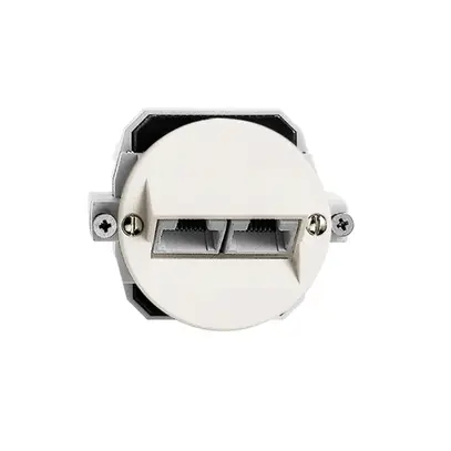 Scatola di raccordo INC FH 2×RJ45 bianco 