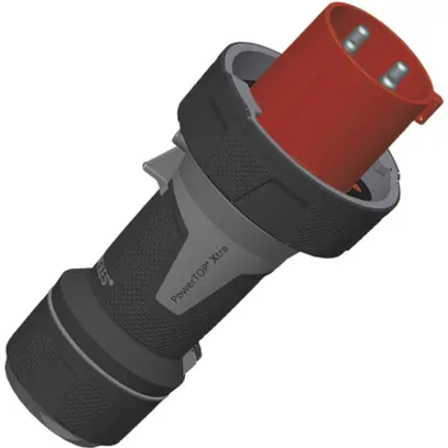 Spina mobile PowerTOP 63A IP67 4P 6h 400V, con premistoppa 