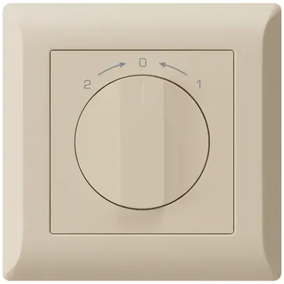 Contatto rotativo INC 1>0<2 kallysto.line beige con manopola 