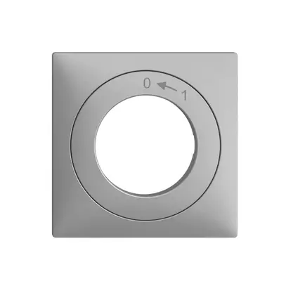 Kit frontal EDIZIOdue 0<-1 60×60mm silver pour interr.à clé 