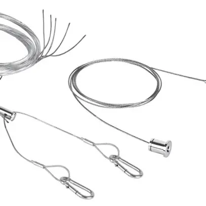 Kit de suspension à corde LEDVANCE LN SF 2×1.5m acier avec câble à 5 pôles 