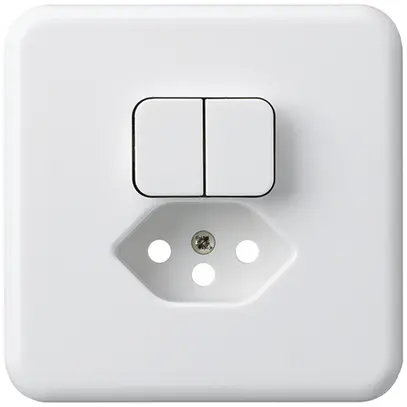 UP-Frontset basico 86×86mm weiss für Kleinkombi S1/Typ 13 für BOMI 