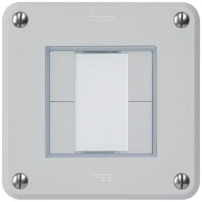 Poussoir ENC robusto C KNX 4× s/e-link gris clair 