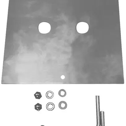 Kit d'ancrage pour béton SLV p.borne lumineuse SQUARE POLE, 180×180mm, acier fin 