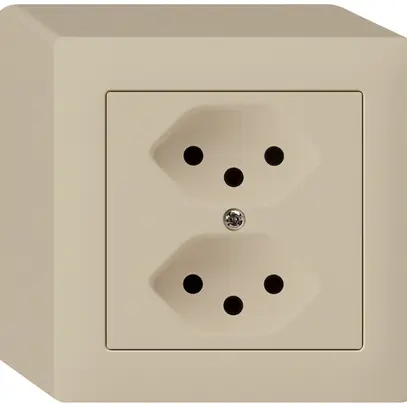 Prise AP kallysto 2×T13 beige 