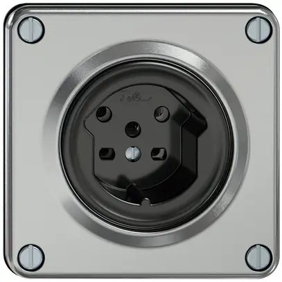 Presa ELEMENT SNAPFIX® 1×tipo 15 10A 440V IP20 all 