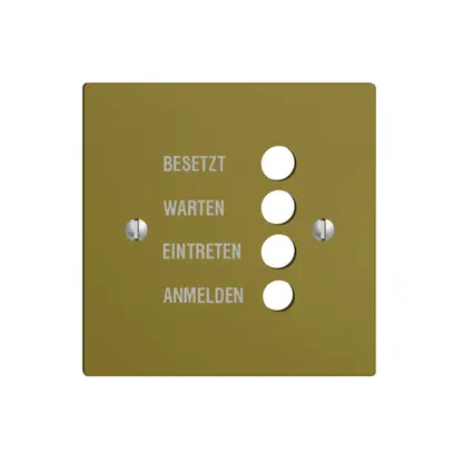 Frontplatte EDIZIOdue olive deutsch 