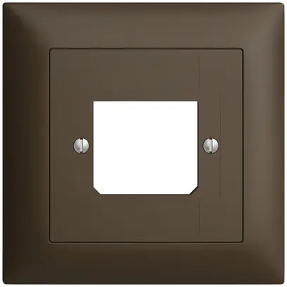 Kit frontale EDIZIOdue coffee 88×88mm 1×TT 3×RJ 