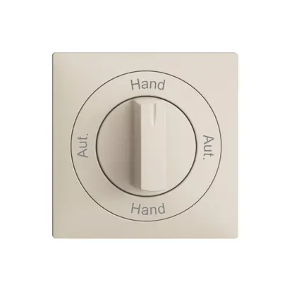 Frontset Aut.-Hand-Aut.-Hand EDIZIOdue 60×60mm crema 