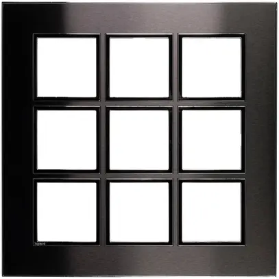 Cadre de recouvrement ATO 3×3 module, black brushed 