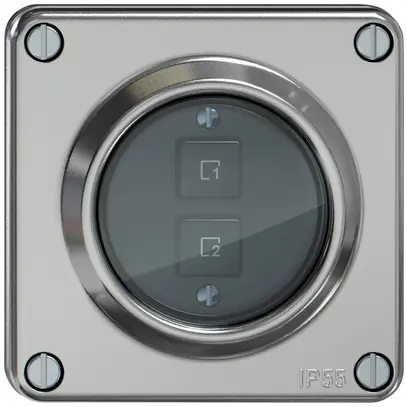 Pulsante scene ELEMENT Wiser 2 scene 2t alluminio 