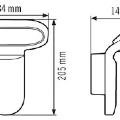 Proiettore LED ESYLUX OL WL 200 OP 16.5W 3000K, nero 