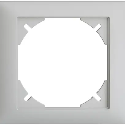 Telaio di copertura EDIZIOdue 80×86mm grigio chiaro 