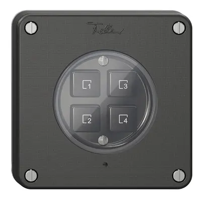 Poussoir scène 4 scènes/4T NEVO Wiser N.CO noir 